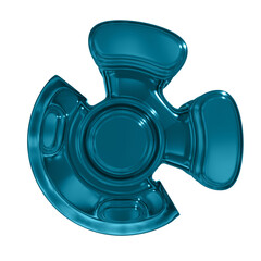 Metal abstract object,3d render © neurostructure