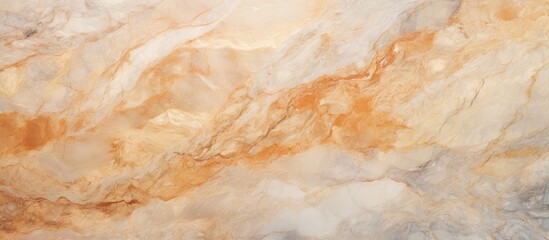 Naklejka premium A detailed view of a marble surface, showcasing the intricate natural patterns and textures of Italian slab marble. This close-up reveals the fine veining and unique characteristics of the stone,