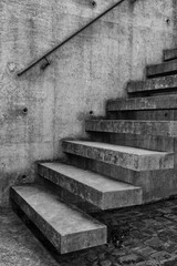 Concrete stairs outdoors