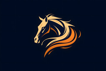 Horse Modern Icon Business Design Logo Emblem