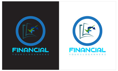 Finance logo icon businessfinance vector