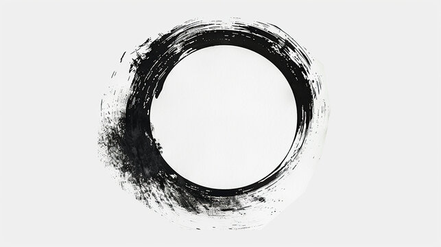creative black bold line circle shape frames on white background card, greeting cards , covers, banners and posters for walls, beautiful paint art	