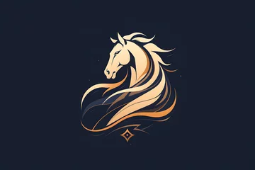 Fotobehang Horse Modern Icon Business Design Logo Emblem © Tiago