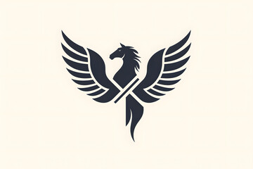 Fototapeta premium Horse Modern Icon Business Design Logo Emblem