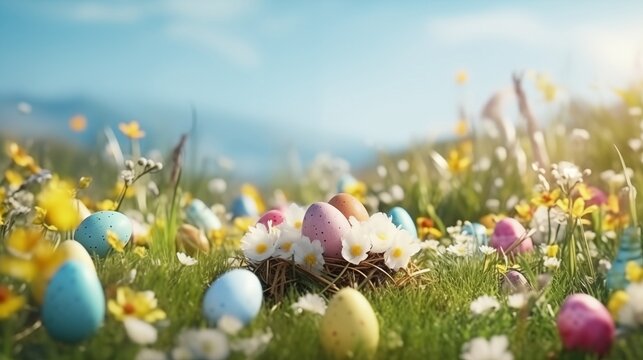 Easter hunting concept