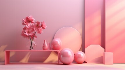 Simple Pink Background 8K 4K Photorealistic Ultra