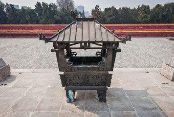 Incense Burner in Temple of Earth - Ditan Park in Beijing
