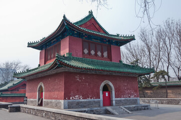 Zhong Lou - Bell tower in Temple of Earth - Ditan Park in Beijing, China