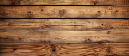 A detailed view of a wooden wall constructed with interlocking planks, showcasing the texture and pattern of the wood. Each individual plank is visible,