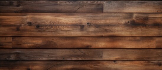 This close-up shot showcases the detailed texture of a dark coffee brown wooden plank wall. Each plank is visible, emphasizing the natural wood grain and variation in color.