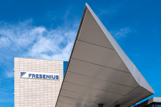 Bad Homburg, Germany, 03-2024: Fresenius SE & Co. KGaA is a European multinational health care company based in Bad Homburg vor der H&ouml;he