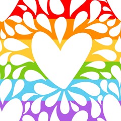 Abstract pride doodle seamless lgbtq rainbow pattern for fabrics and linens and summer party accessories