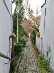 durchgang zwischen Häusern in Flensburg