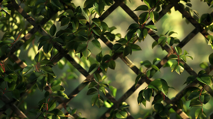 green leaves in the sun