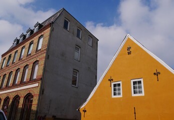 Fototapeta na wymiar Historische Gebäude in Flensburg