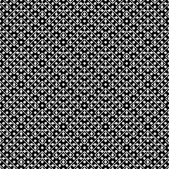 Seamless pattern. Lines, circles ornament. Simple shapes backdrop. Forms background. Tribal motif. Ancient mosaic. Digital paper, textile print, abstract design. Folk wallpaper. Vector illustration.