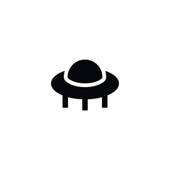 UFO Alien Spaceship icon vector