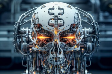 Fototapeta premium Advanced Robotics and Artificial Intelligence Concept. Generative ai