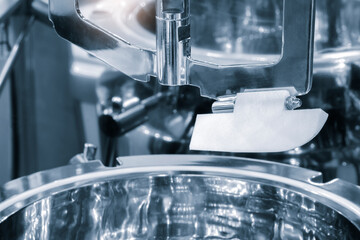 Chemical laboratory equipment, equipment for pharmaceutical production  equipment close-up, apparatus for lab