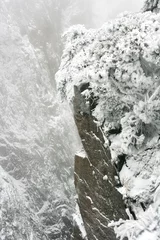 Photo sur Plexiglas Monts Huang china's huangshan mountain in winter