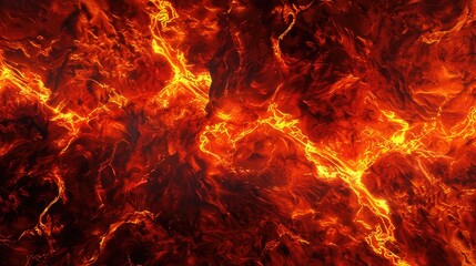 Lava Texture Fire Background Volcanic Eruption Molten Magma Hot Flow Flame Pattern Seamless