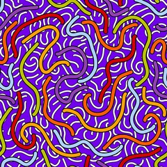 Abstract ribbons seamless stripes lgbtq rainbow pattern for fabrics and linens and summer party accessories