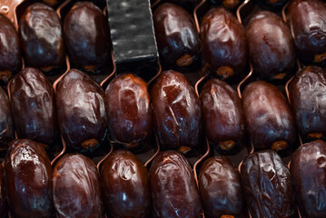 Background texture of medjool dates.