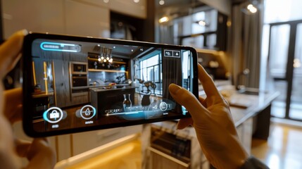 images that demonstrate interactive features of products, such as a touchscreen display showcasing the capabilities of a smart home device or a 360-degree view of a customizable product.
