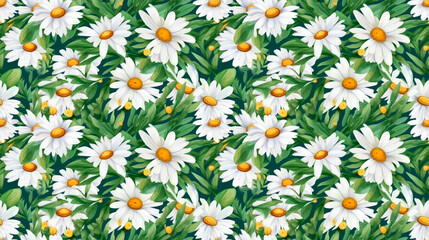 Fototapeta premium Daisy flowers. Wildflowers for wedding invitations and greeting cards. Watercolor illustration. Realistic flower botany