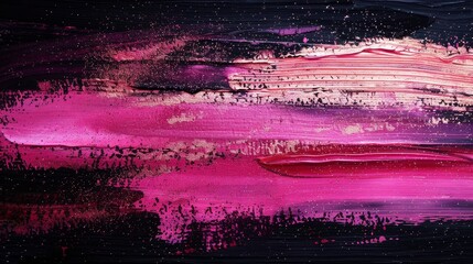 Black Background With Pink Paint Strokes