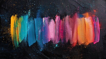 Close Up of a Colorful Painting Brush Background