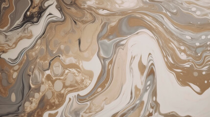 Close up of a brown and white marble texture, resembling wood grain