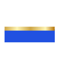 Minimalist golden footer 