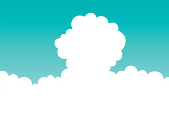 シンプルな空の背景イラスト素材