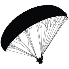 A parasail silhouette
