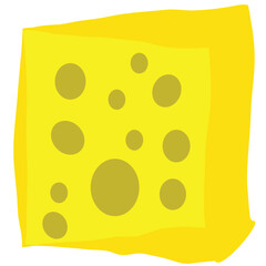 cartoon cheese wedge