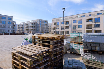 new housing area, housebuilding