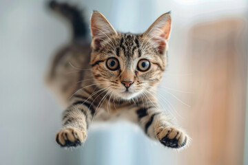 Obraz premium cute kittens running towards the camera