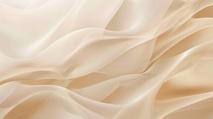 Elegant Beige Sheet Fabric Background - obrazy, fototapety, plakaty