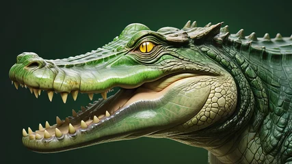 Foto op Plexiglas Portrait of a crocodile © Milten