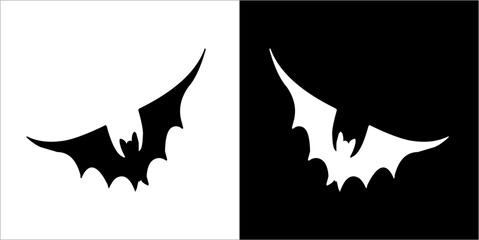 Obraz na płótnie Canvas Illustration vector graphics of bat icon