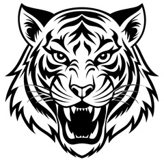craze-tiger-face--logo-vector-illustration 