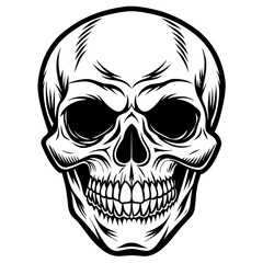 simple-skull--vector-illustration