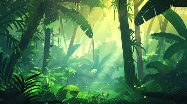 Radiant Realm: Fantasy Glowing Forest Bathed in Soaring Light
 Seamless looping 4k time-lapse virtual video animation background. Generated AI