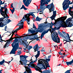Fototapeta premium pattern with birds