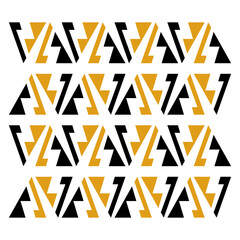 vector seamless pattern of geometric shape