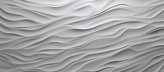 A detailed view of a gray wall with wavy lines embossed on it. The lines create an intriguing pattern that adds texture to the surface of the wall.
