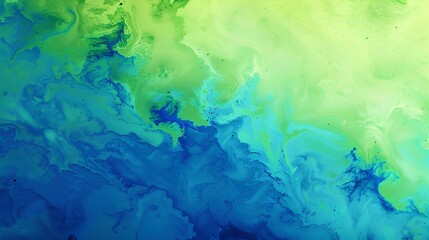 Fototapeta na wymiar abstract texture green chartreuse color blending into blue sky color. generative AI