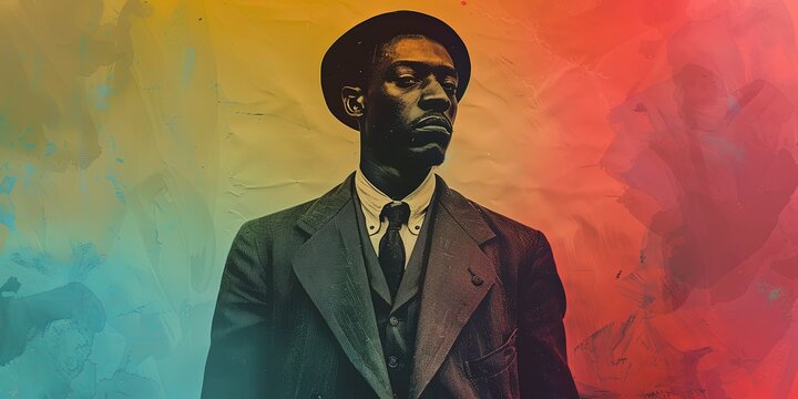 Generative AI image of Man in Vintage Style for Black History Month