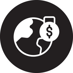 National Debts glyph icon